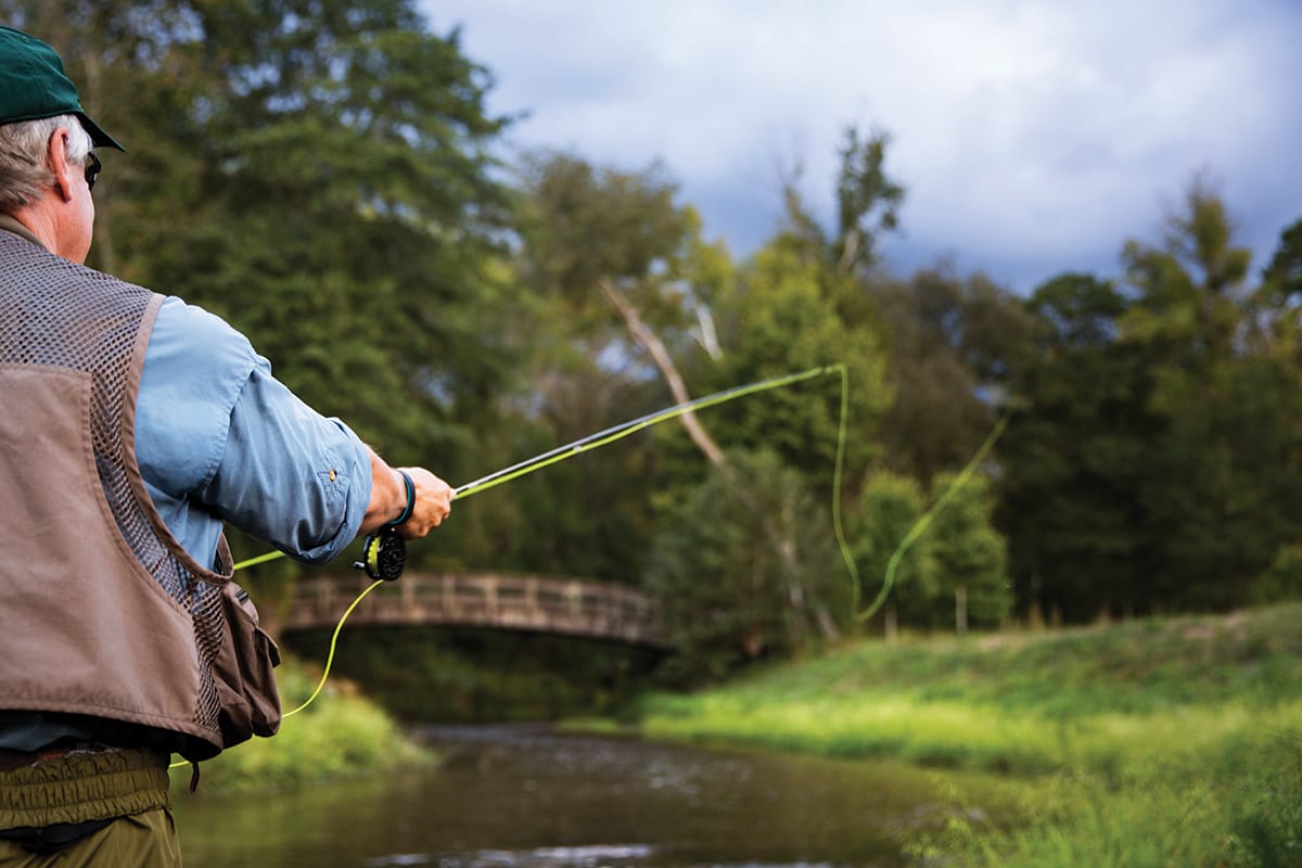 Flying fishing at The Cliffs at Mountain Park