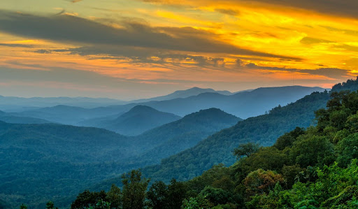 living in the mountains
